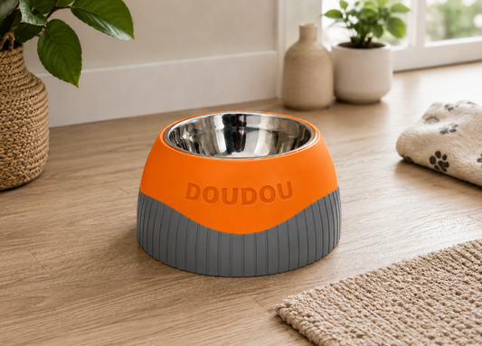 Curved voerbak met naam