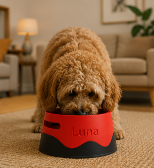 Gepersonaliseerde voerbak voor kat of hond