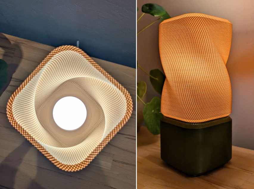 Gedraaide lamp